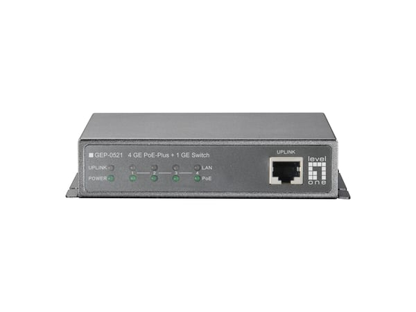 LevelOne GEP-0521 verkkokytkin Hallitsematon Gigabit Ethernet (10/100/1000) Power over Ethernet -tuki Harmaa