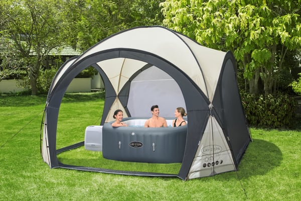 Bestway 60305 havetelt 3,9 x 3,9 m Sort, Grå Stof