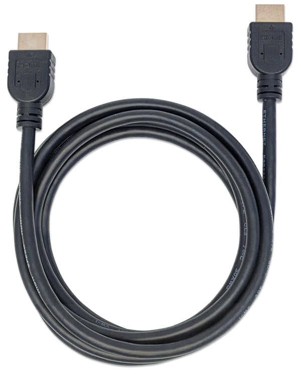 Manhattan 353939 HDMI-kaapeli 2 m HDMI-tyyppi A (vakio) Musta