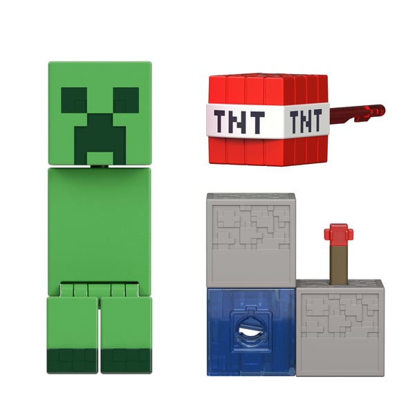 Minecraft Redstone Charged Creeper Figure