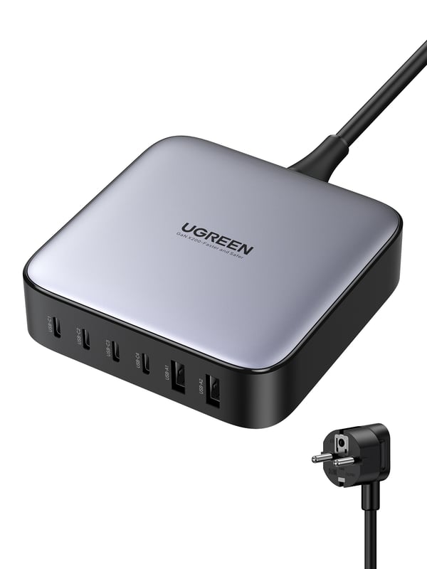 Ugreen Nexode Universaali Musta, Harmaa AC Pikalataus Sisätila