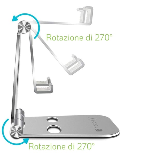 Techly I-SMART-STAND6 holder Passiv holder Mobiltelefon/Smartphone Sølv