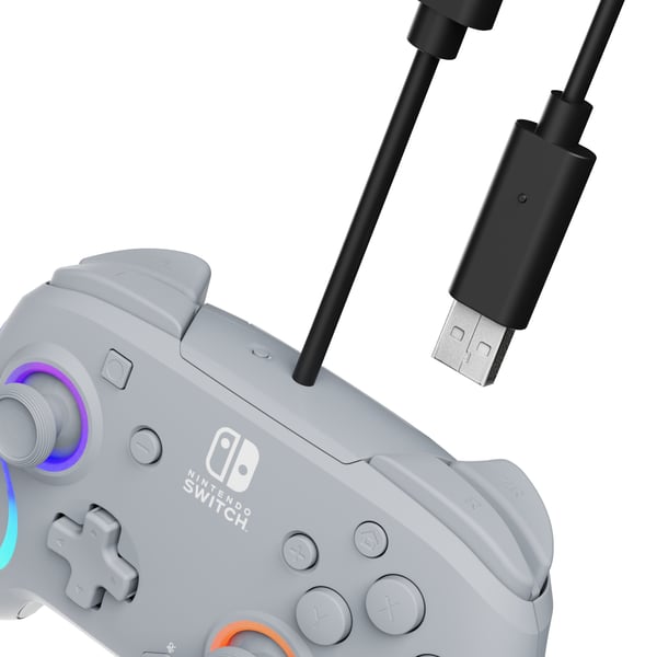 PDP Afterglow Wave Grå USB Gamepad Analog/digital Nintendo Switch, Nintendo Switch OLED