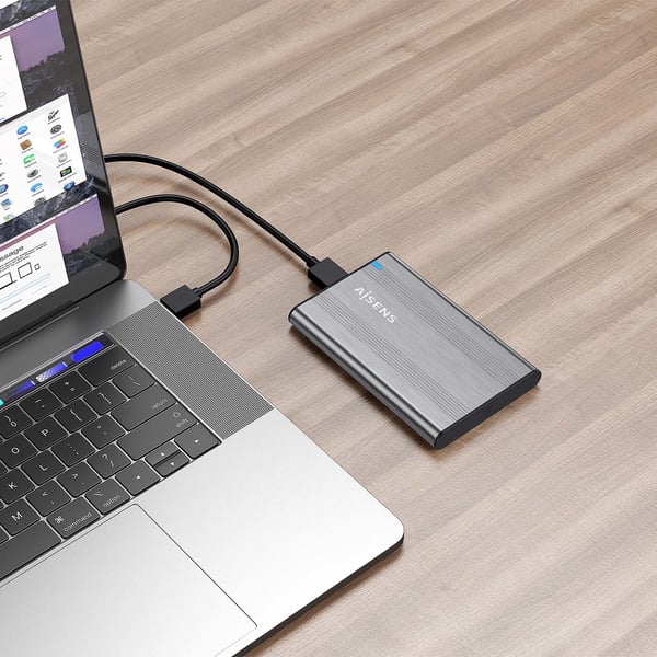 AISENS ASE-2526GR drevkabinet HDD kabinet Grå 2.5" USB-drevet