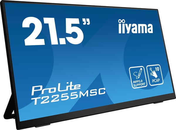 iiyama ProLite T2255MSC-B1 tietokoneen litteä näyttö 54,6 cm (21.5") 1920 x 1080 pikseliä Full HD LCD Kosketusnäyttö Musta
