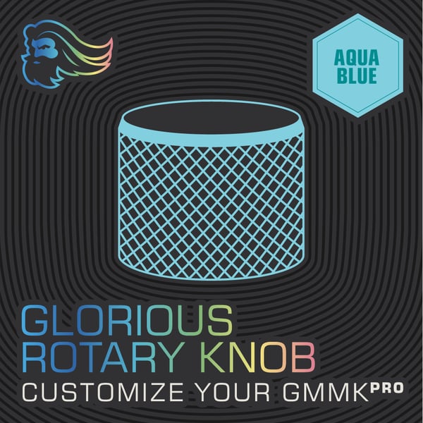 Drejeknap Glorious GMMK PRO - aqua blå