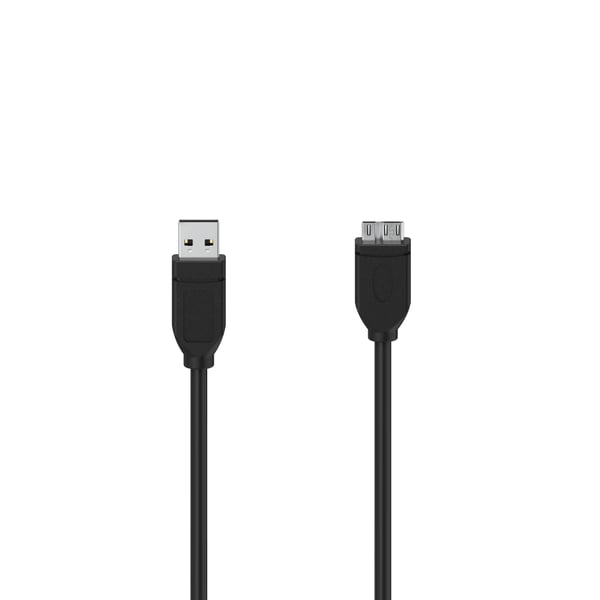 Hama 00300064 USB-kabel USB 3.2 Gen 1 (3.1 Gen 1) 0,75 m Micro-USB B USB A 5 Gbit/sek. Sort