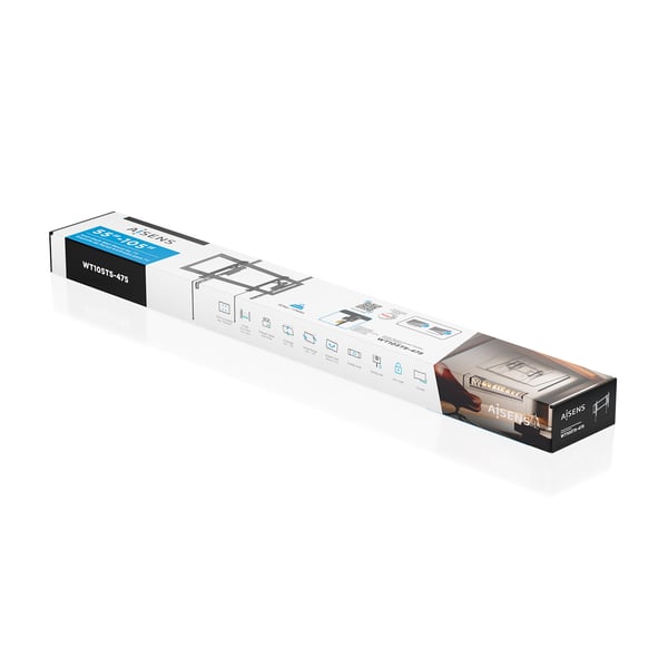 AISENS WT105TS-475 TV-kiinnike 2,67 m (105") Musta