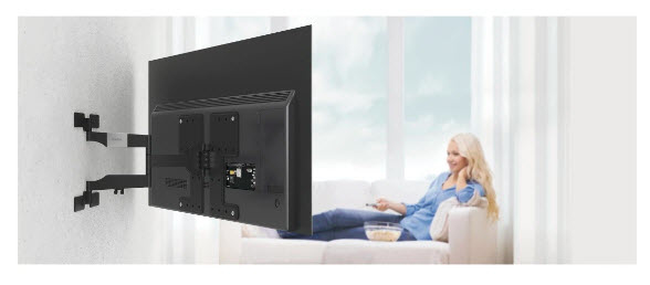 Hama 00220852 TV-kiinnike 2,29 m (90") Musta