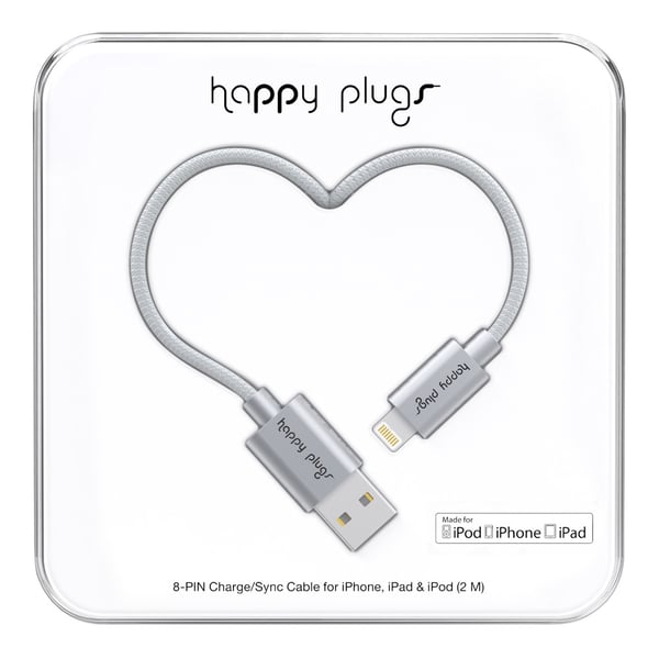 Happy Plugs 9931 belysningskabel 2 m Grå