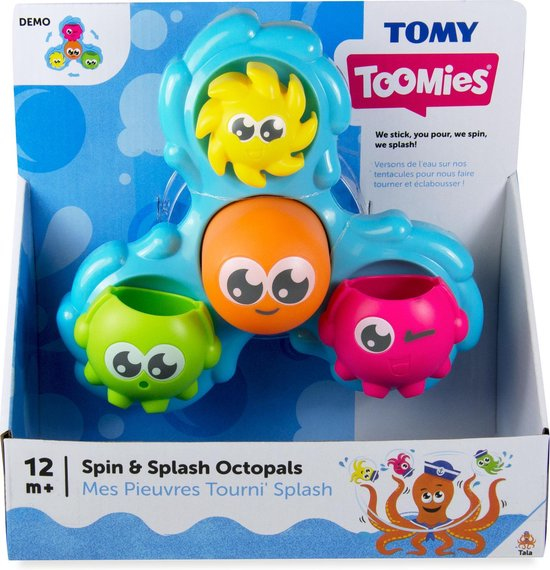 Tomy Toomies Spin & Splash Octopals Bade legetøj Flerfarvet