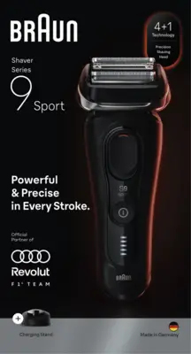 Braun Series 9 Sport 9110s Folierakapparat Svart