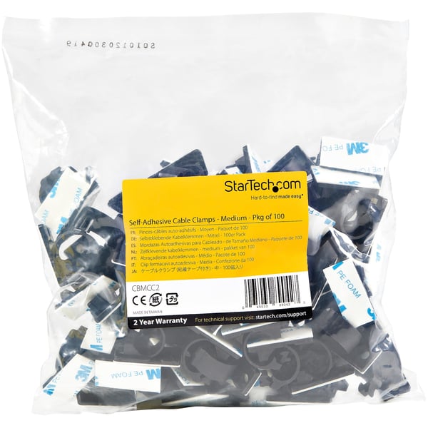 StarTech.com CBMCC2 kabelholder Sort 100 stk