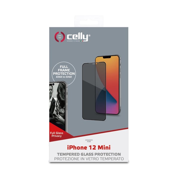 Celly Privacy Full Glass Genomskinligt skärmskydd Apple 1 styck