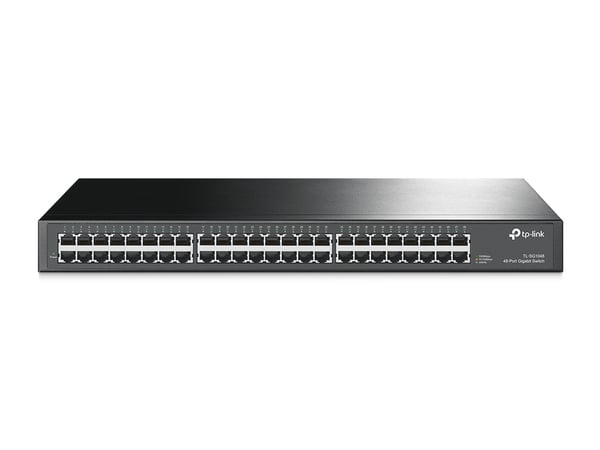 TP-Link TL-SG1048 nätverksswitchar Ohanterad Gigabit Ethernet (10/100/1000) 1U Svart