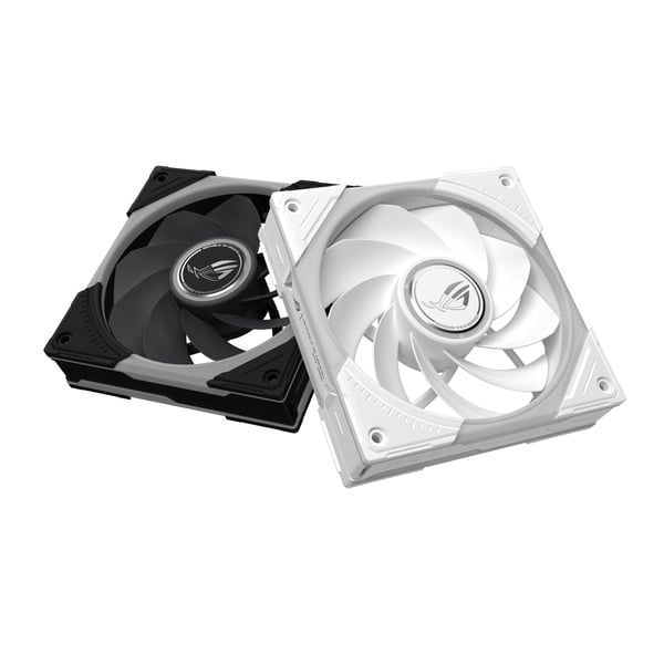 ASUS ROG Eurux GR120 ARGB Reverse Fan White Edition - Single Pack Computerkabinet Ventilator 12 cm Hvid 1 stk