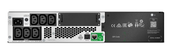 APC Smart-UPS Lithium Ion Short Depth 750VA 230V with SmartConnect UPS-enhed Interaktivt indgangsstik 0,75 kVA 600 W 6 AC stikkontakt(er)