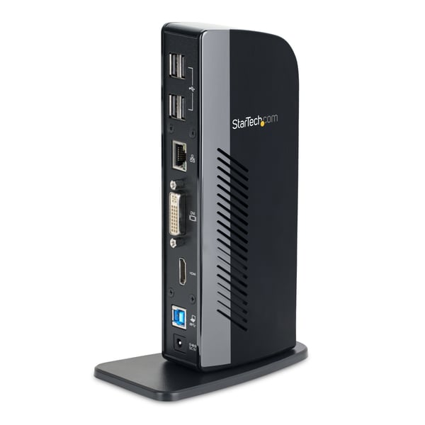StarTech.com USB3SDOCKHD kannettavien tietokoneiden telakka ja porttitoistin Langallinen USB 3.2 Gen 1 (3.1 Gen 1) Type-B Musta