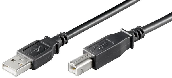 Microconnect USBAB3B-LSZH USB-kabel USB 2.0 3 m USB A USB B Sort