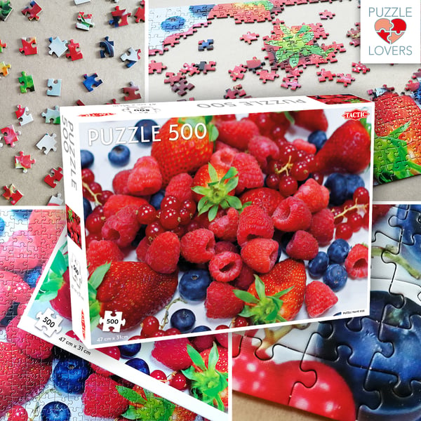Tactic Lover's Special: Berrymania! - 500 pcs Puslespil 500 stk Mad og drikkevarer