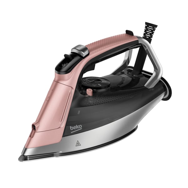 Beko SIM8130P strykjärn Ångstrykjärn SoftGlide 3000 W Rosa, Vit