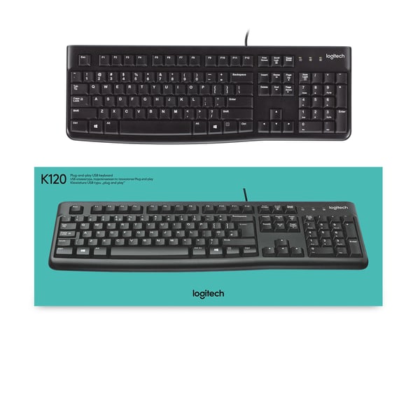 Logitech K120 - Tastatur - USB - Belgien