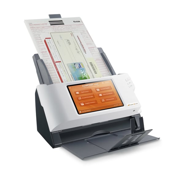Plustek eScan A280 Enterprise ADF-skanner 600 x 600 DPI A4 Svart, Vit
