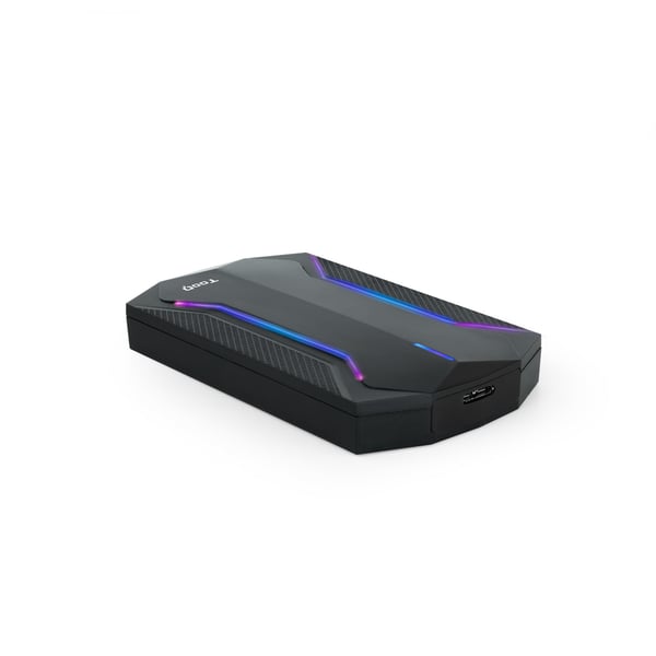 TooQ TQE-2599RGB drevkabinet HDD/SSD kabinet Sort 2.5"