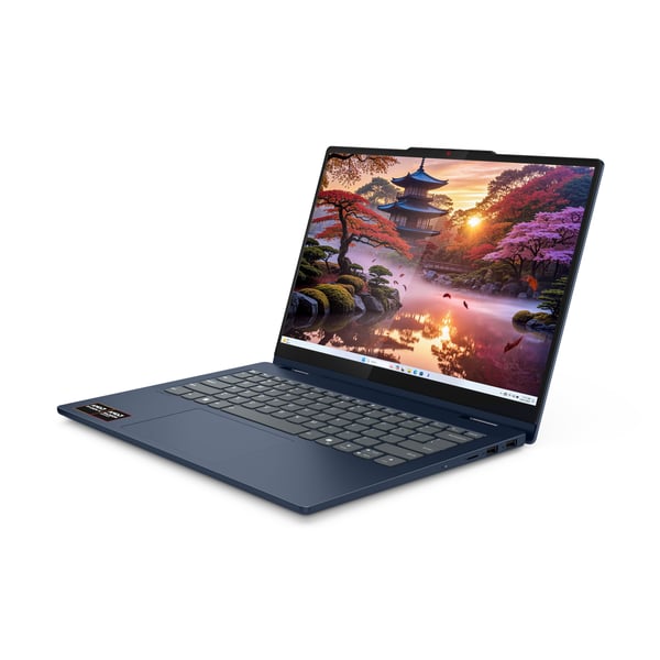 Lenovo IdeaPad 5 2-in-1 14AKP10 Copilot+ PC AMD Ryzen AI 7 350 Hybrid (2-i-1) 35,6 cm (14") Pekskärm WUXGA 16 GB LPDDR5x-SDRAM 1 TB SSD Wi-Fi 7 (802.11be) Windows 11 Home tyska Blå