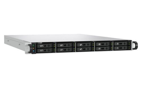 QNAP TS-h1077AFU-R7-32G NAS Stativ (1U) AMD Ryzen™ 7 32 GB DDR5 0 TB QNAP QTS Sort, Grå
