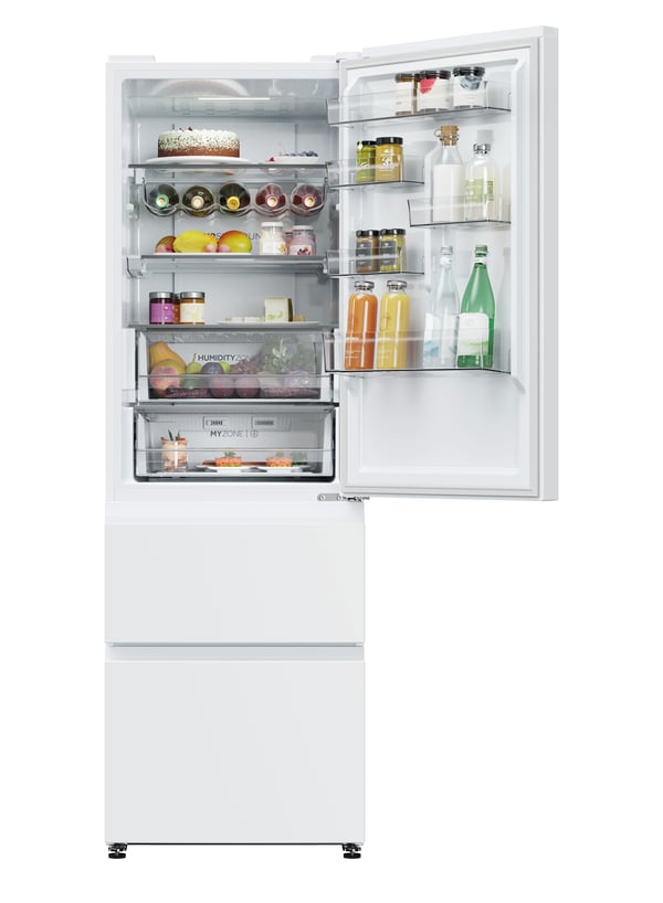 Haier 3D 60 Serie 5 HTW5618ENPW Fritstående 360 L Hvid