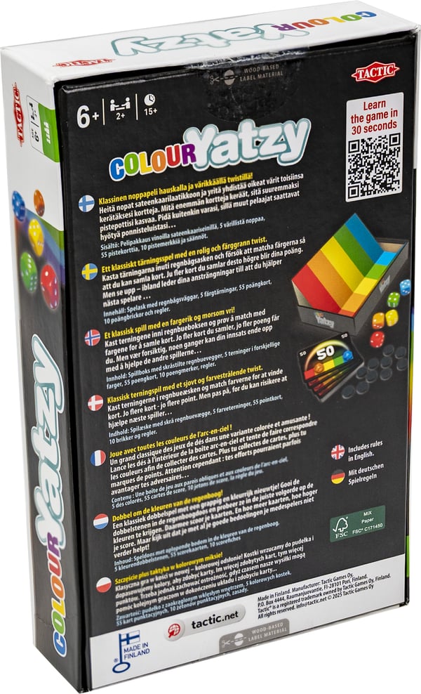 Tactic Colour Yatzy