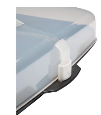 Hama 00111497 madbakke Rektandel Sort, Transparent