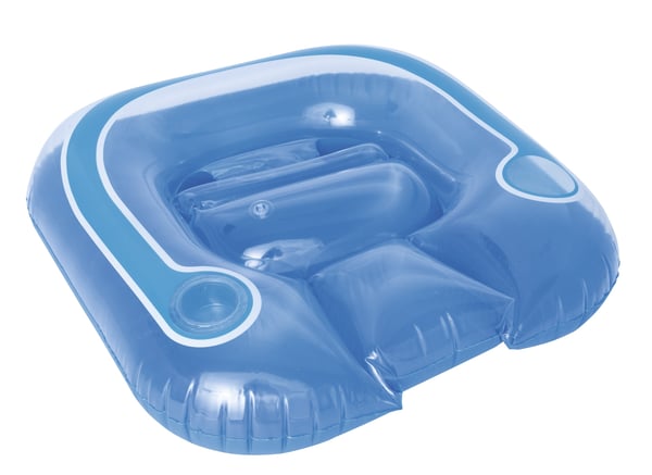 Bestway 43097 pool- och badmadrass Blå, Transparent Mönstrad Vinyl Sittring