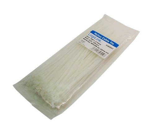 LogiLink KAB0003 kabelsamler Nylon Hvid