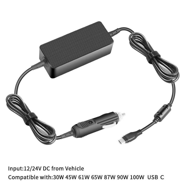 CoreParts MBXUSBC-DC0004 strømadapter og vekselret Indendørs 100 W Sort