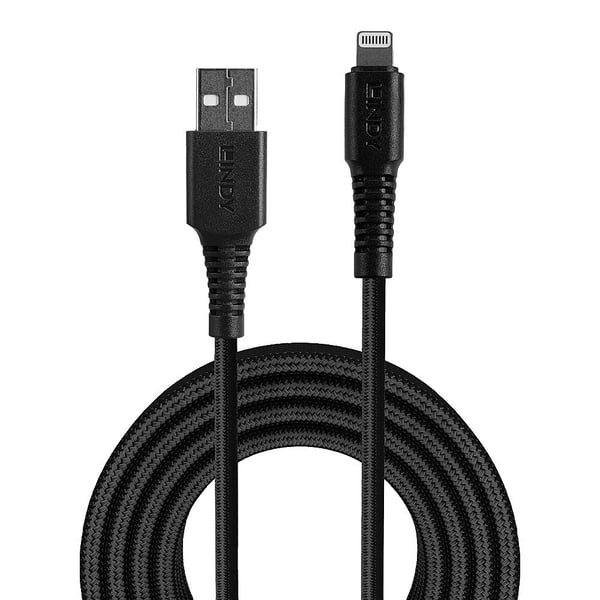 Lindy 31292 Lightning kabel 2 m Sort