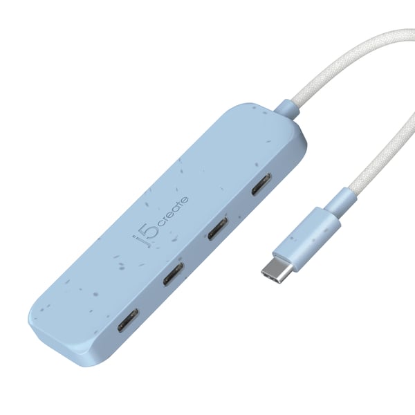 j5create Miljövänlig USB-C till 4-portars typ-C Gen 2-hubb