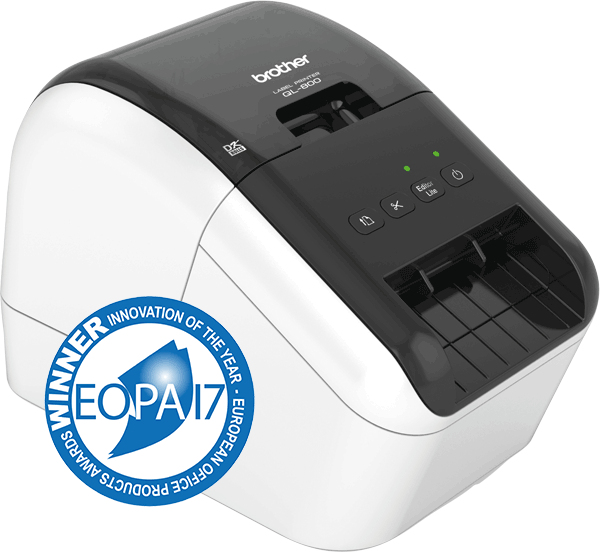 Brother QL-800 etikettskrivare direkt termal Färg 300 x 600 DPI 148 mm/sek Kabel DK
