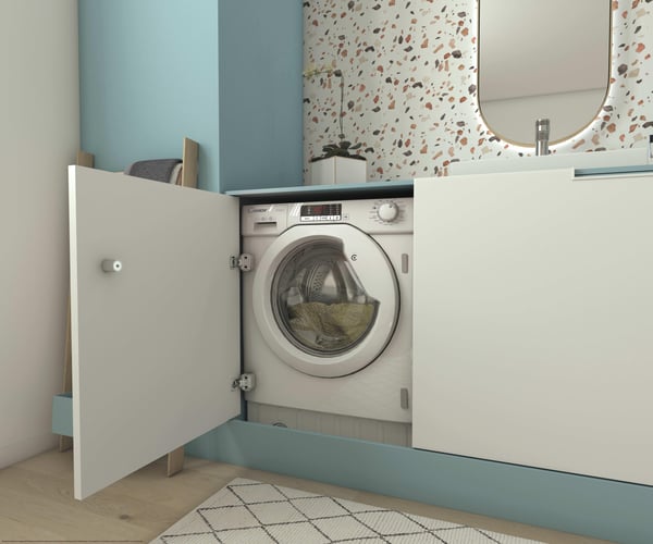 Candy Smart CBW 27D1EJ-S vaskemaskine Front-læsning 7 kg 1200 rpm Hvid