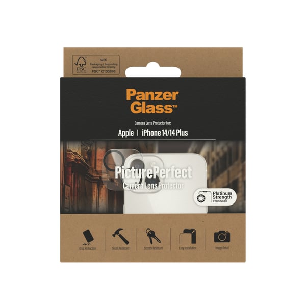 PanzerGlass ® PicturePerfect Camera Lens Protector iPhone 14 | 14 Plus Genomskinligt skärmskydd Apple 1 styck