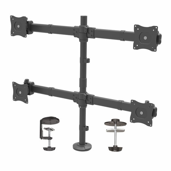 StarTech.com ARMQUAD skærmbeslag og -stativer 68,6 cm (27") Skrivebord Sort