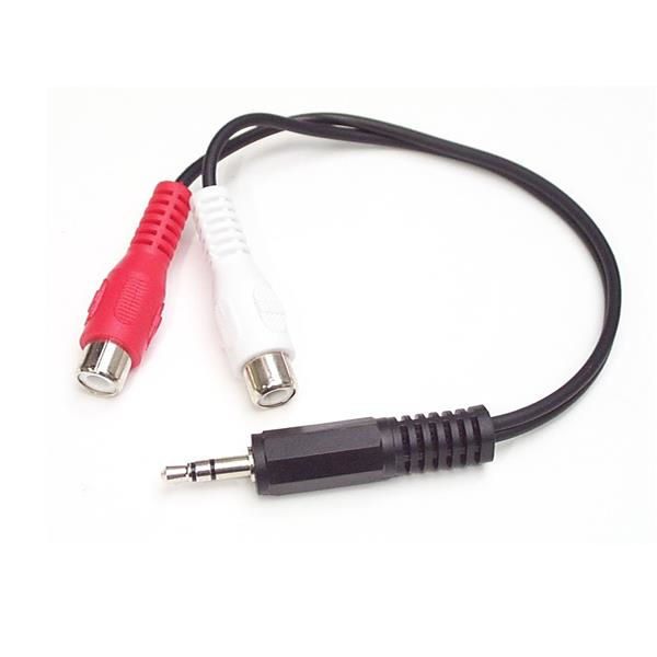 StarTech.com MUMFRCA audiokaapeli 0,15 m 3.5mm 2 x RCA Musta StarTech.com MUMFRCA audiokaapeli 0,15 m 3.5mm 2 x RCA Musta