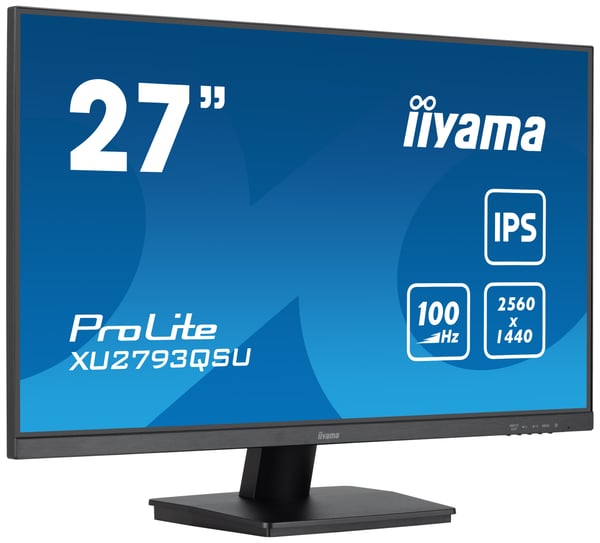 iiyama ProLite XU2793QSU-B7 tietokoneen litteä näyttö 68,6 cm (27") 2560 x 1440 pikseliä Quad HD LED Musta