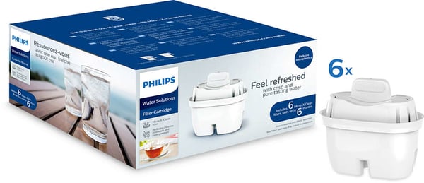 Philips AWP212/10 vedensuodatustarvike Vesisuodatinpatruuna 6 kpl