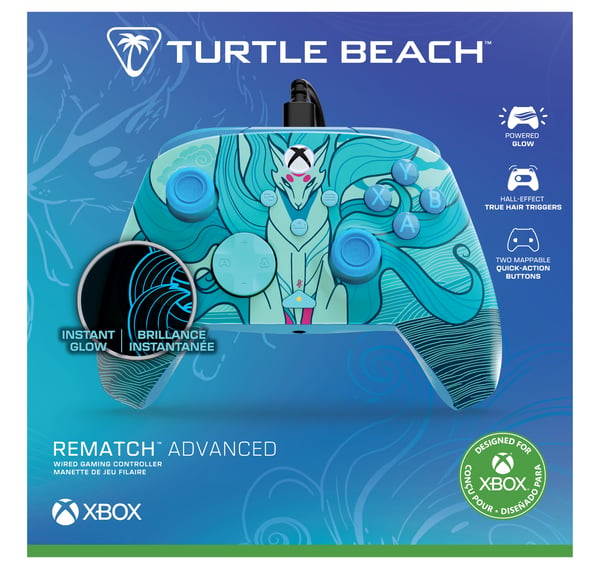 Turtle Beach Rematch Advanced Wired (2025) Monivärinen USB Pad-ohjain Analoginen PC, Xbox One, Xbox One S, Xbox One X, Xbox Series S, Xbox Series X
