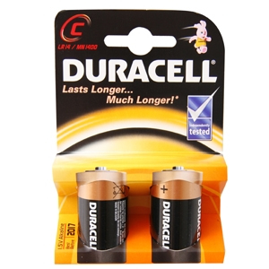 Duracell 2 LR14 C Kertakäyttöinen akku Alkali