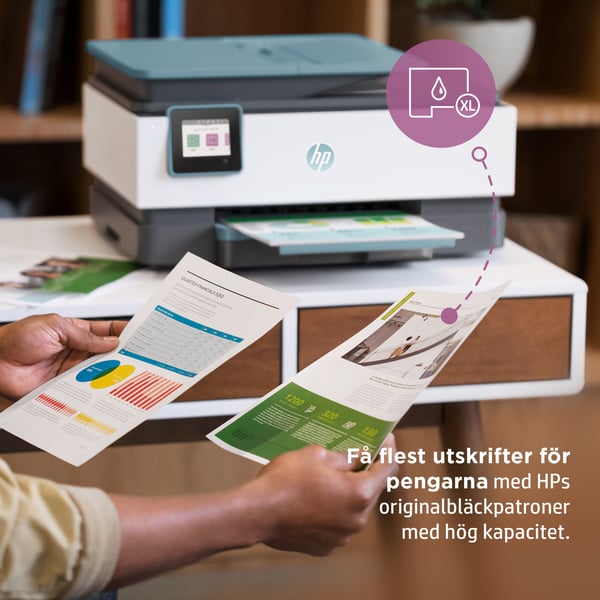 HP OfficeJet Pro 8025e Trådlöst All-in-One Färg Skrivare, Instant Ink; Dubbelsidig utskrift