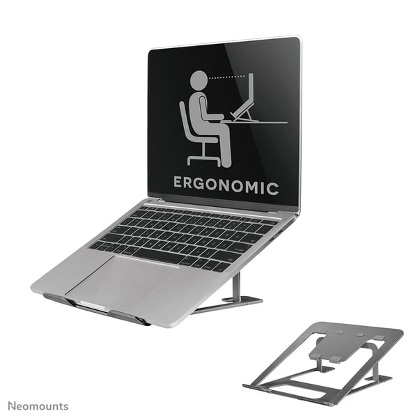 Neomounts NSLS085GREY laptop stativ Grå 43,2 cm (17")