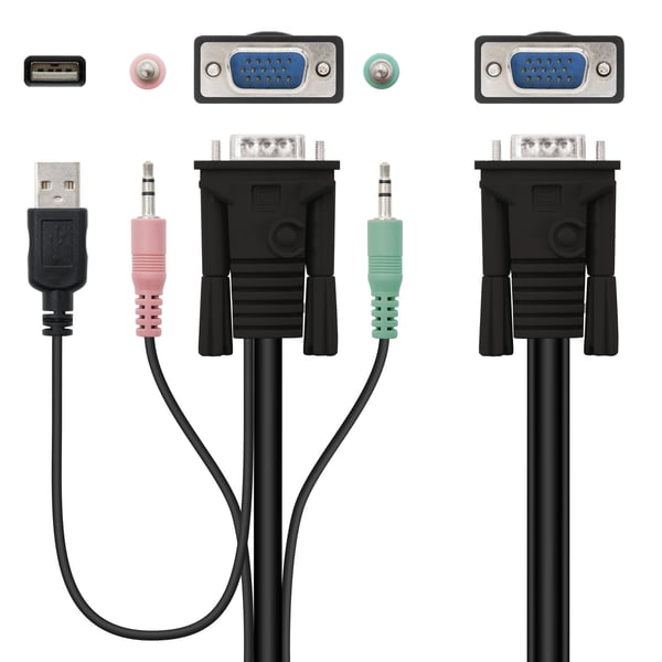 Nanocable 10.12.0001 KVM-switchar Rackmontering Svart